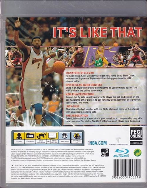 NBA 2K8 - PS3 (B Grade) (Genbrug)